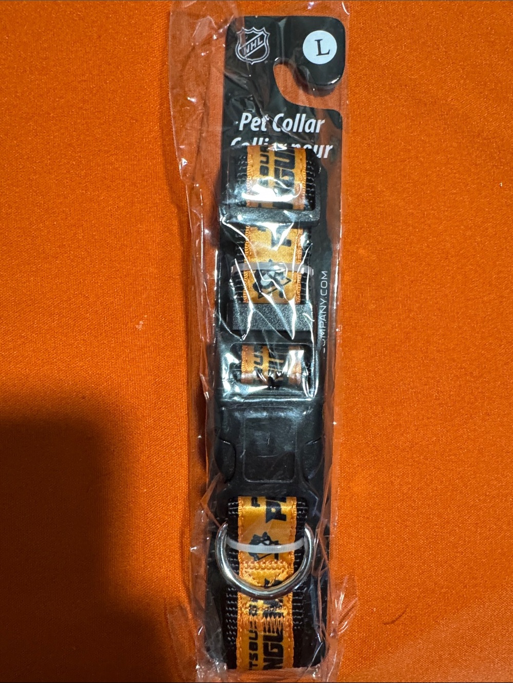 NHL Pittsburgh penguins Adjustable Dog Collar - Large